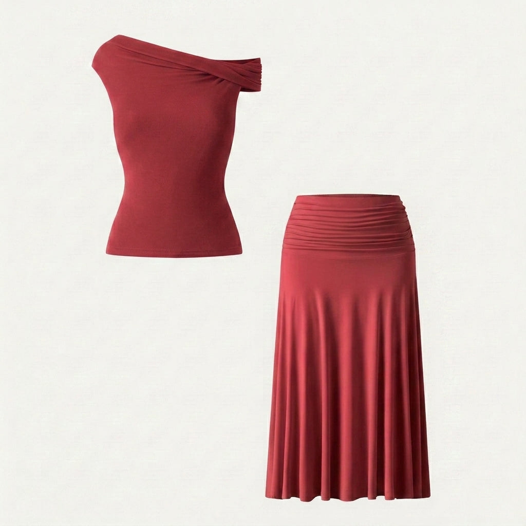 2-Piece Matching Skirt Set